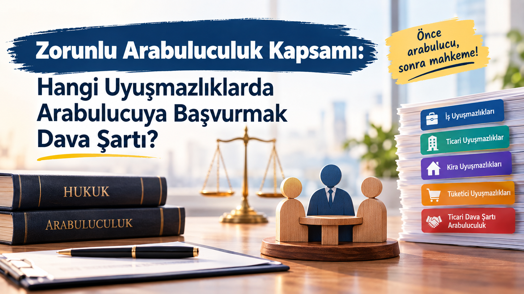 Zorunlu Arabuluculuk Kapsamı: Hangi Uyuşmazlıklarda Arabulucuya Başvurmak Dava Şartı?